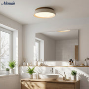 Travira Sculptural Travertine Ceiling Fixture - Soft Ambient Light for Bedroom Living Room or Entryway